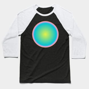 Retro Blue Gradient Eye Baseball T-Shirt